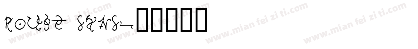 rouge sans字体转换